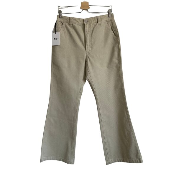 BNWT ARITZIA TNA Campbell Pant - High-Waisted Twill Pants, Size 10 - Picture 1 of 8